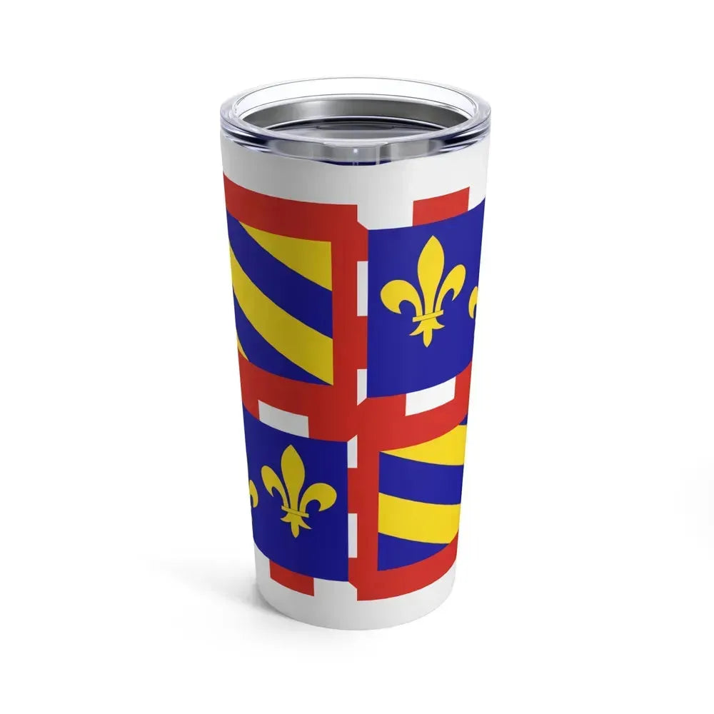 Flag of Bourgogne France - Tumbler 20oz - Go Mug Yourself