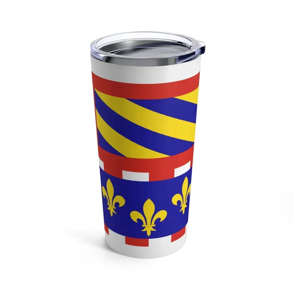 Flag of Bourgogne France - Tumbler 20oz - Go Mug Yourself