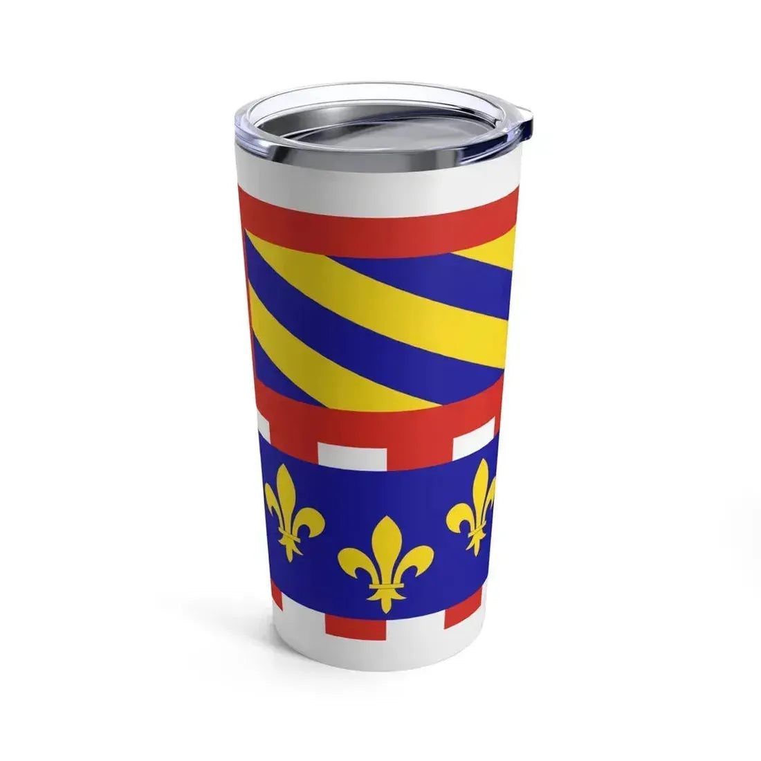Flag of Bourgogne France - Tumbler 20oz - Go Mug Yourself