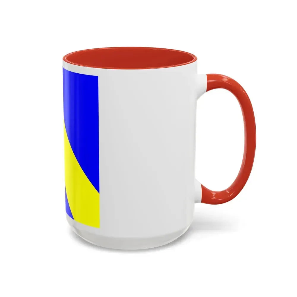Flag of Bournens Switzerland - Accent Coffee Mug - Go Mug Yourself