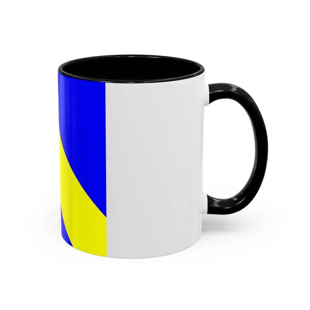 Flag of Bournens Switzerland - Accent Coffee Mug - Go Mug Yourself