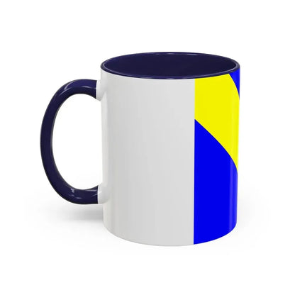 Flag of Bournens Switzerland - Accent Coffee Mug - Go Mug Yourself