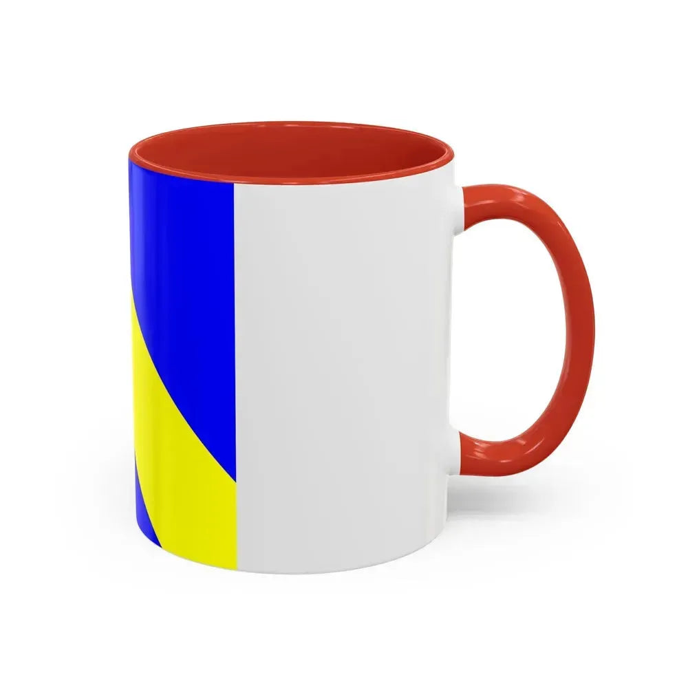 Flag of Bournens Switzerland - Accent Coffee Mug - Go Mug Yourself