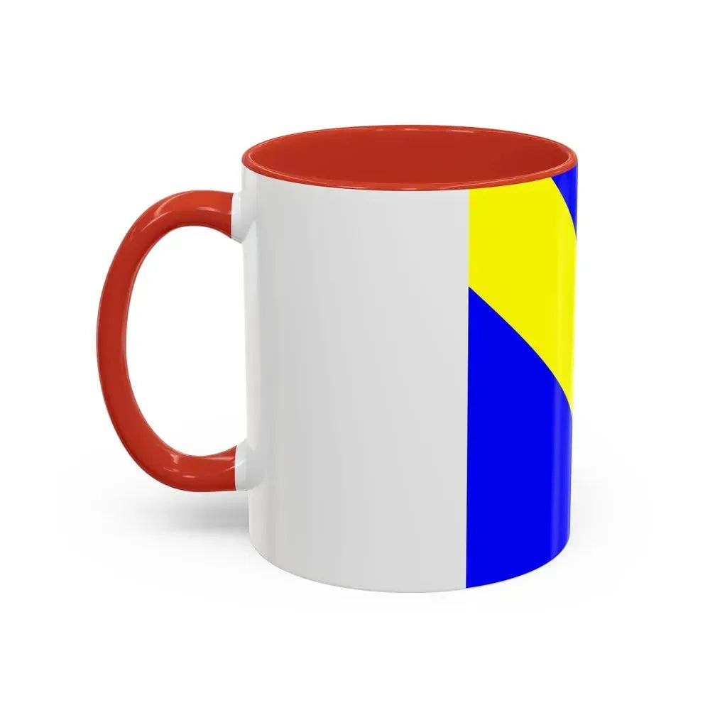 Flag of Bournens Switzerland - Accent Coffee Mug - Go Mug Yourself