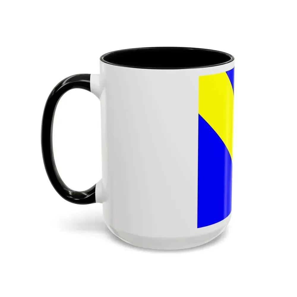 Flag of Bournens Switzerland - Accent Coffee Mug - Go Mug Yourself