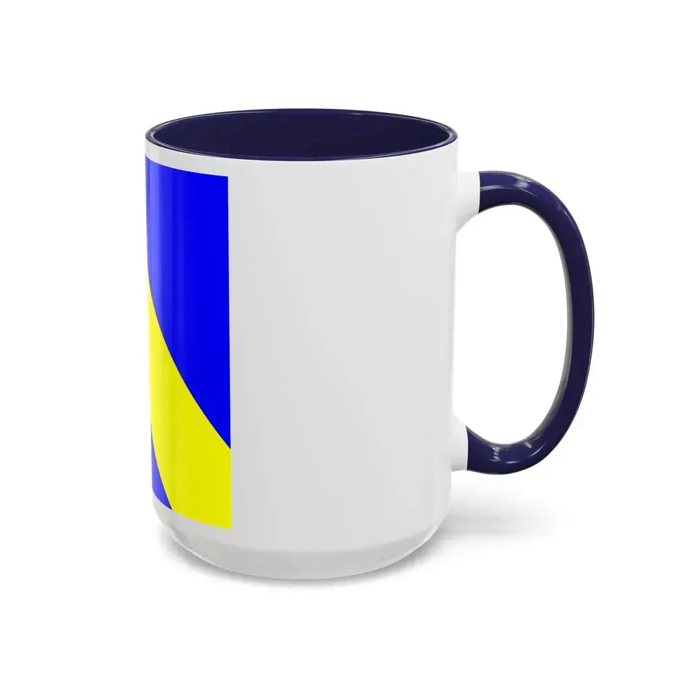 Flag of Bournens Switzerland - Accent Coffee Mug - Go Mug Yourself