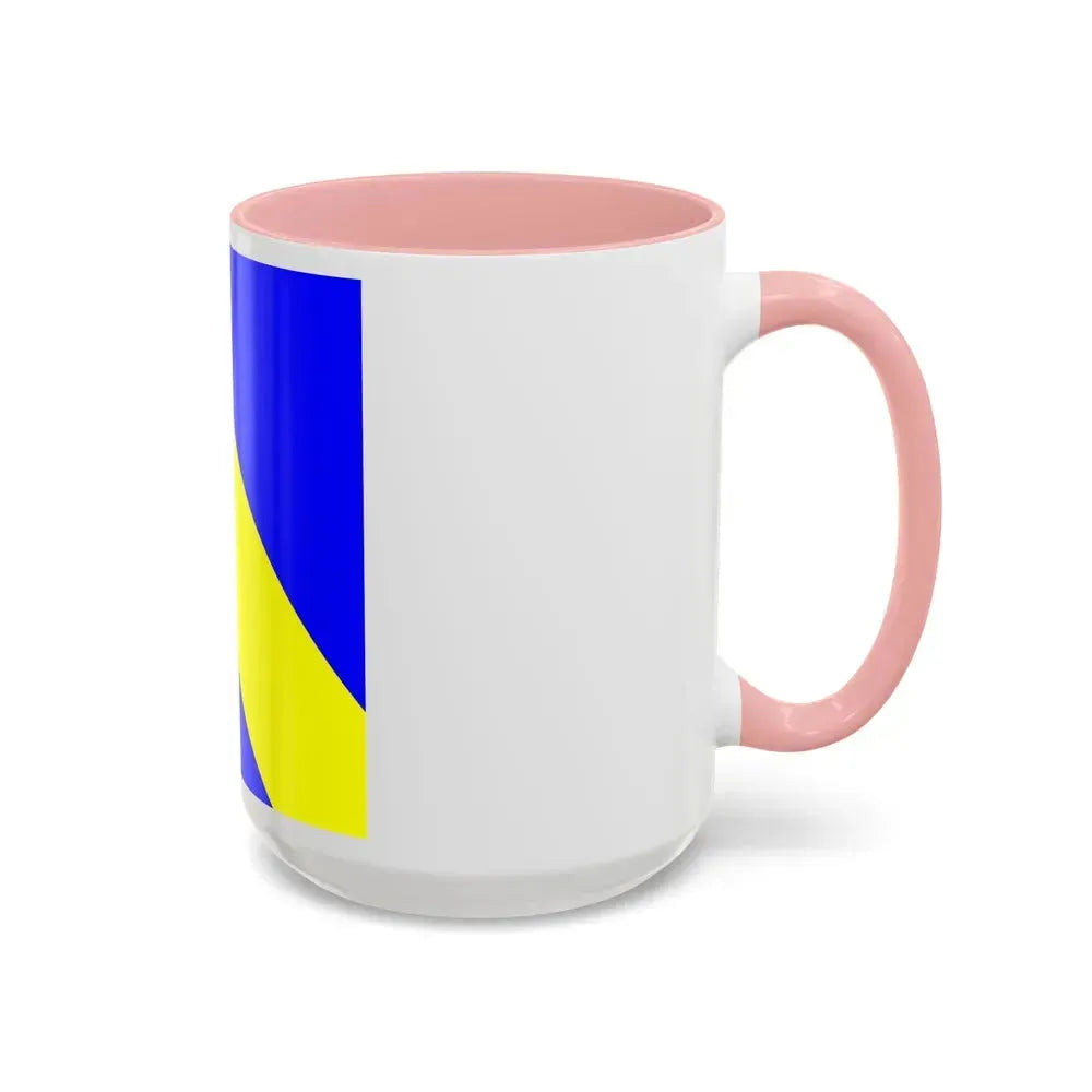 Flag of Bournens Switzerland - Accent Coffee Mug - Go Mug Yourself