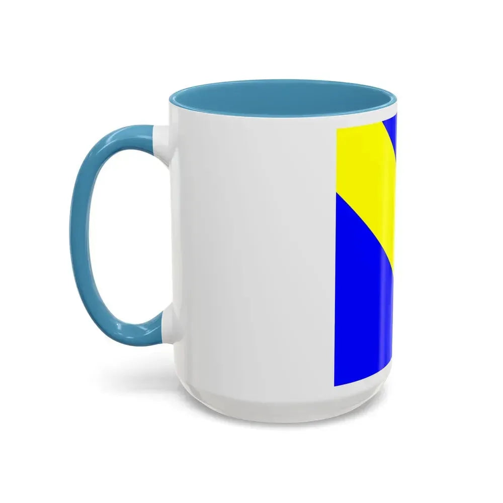 Flag of Bournens Switzerland - Accent Coffee Mug - Go Mug Yourself