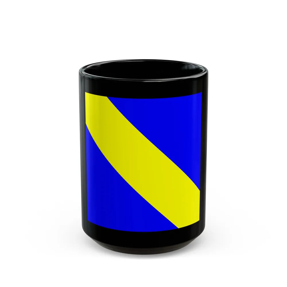 Flag of Bournens Switzerland - Black Coffee Mug-15oz-Go Mug Yourself