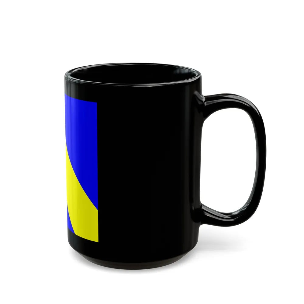 Flag of Bournens Switzerland - Black Coffee Mug-Go Mug Yourself