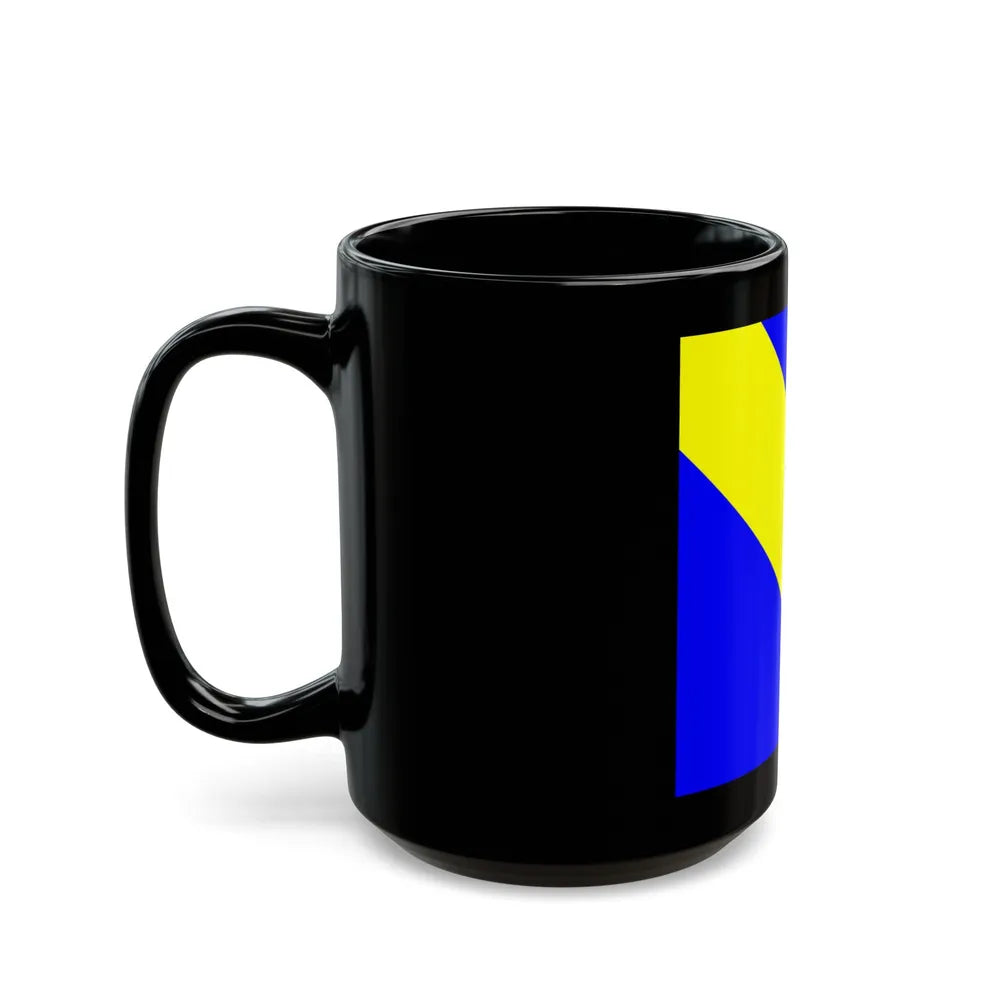 Flag of Bournens Switzerland - Black Coffee Mug-Go Mug Yourself