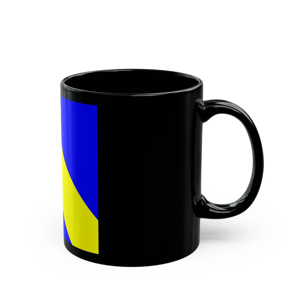 Flag of Bournens Switzerland - Black Coffee Mug-Go Mug Yourself