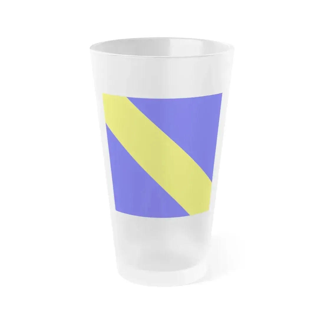 Flag of Bournens Switzerland - Frosted Pint Glass 16oz 16oz Frosted - Go Mug Yourself