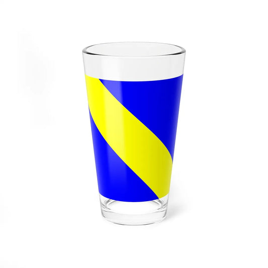 Flag of Bournens Switzerland - Pint Glass 16oz-16oz-Go Mug Yourself