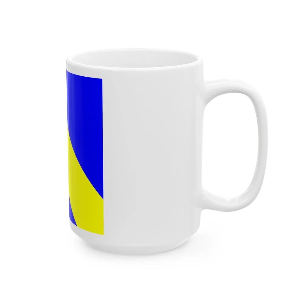 Flag of Bournens Switzerland - White Coffee Mug-Go Mug Yourself