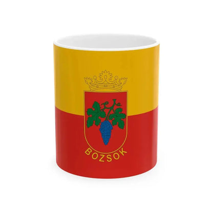 Flag of Bozsok (Hungary) White Coffee Mug 11oz - Go Mug Yourself