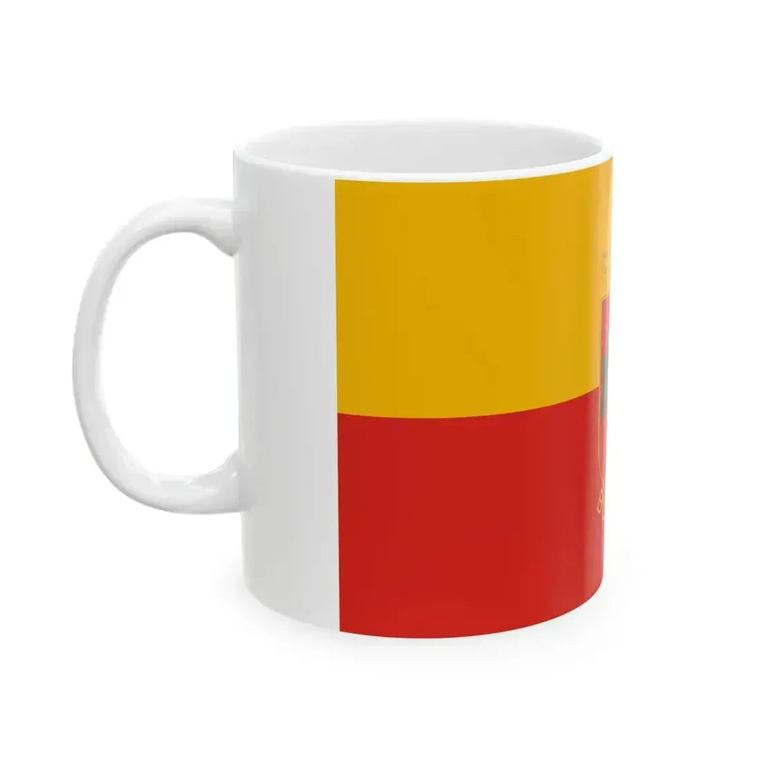 Flag of Bozsok (Hungary) White Coffee Mug - Go Mug Yourself