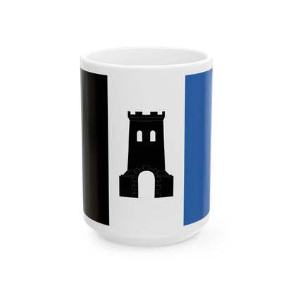 Flag of Braine-le-Comte Belgium (Belgium) White Coffee Mug-15oz-Go Mug Yourself