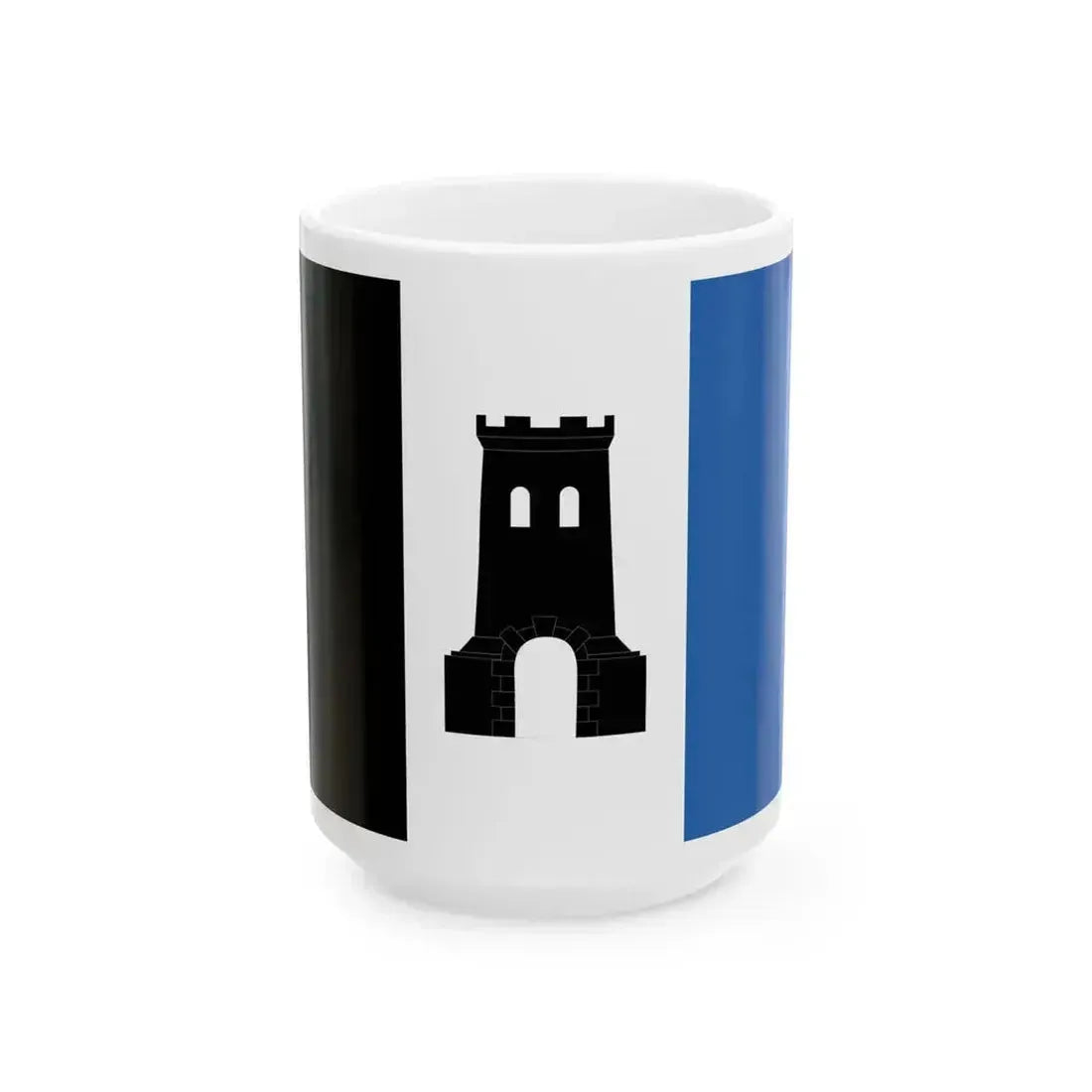 Flag of Braine-le-Comte Belgium (Belgium) White Coffee Mug 15oz - Go Mug Yourself