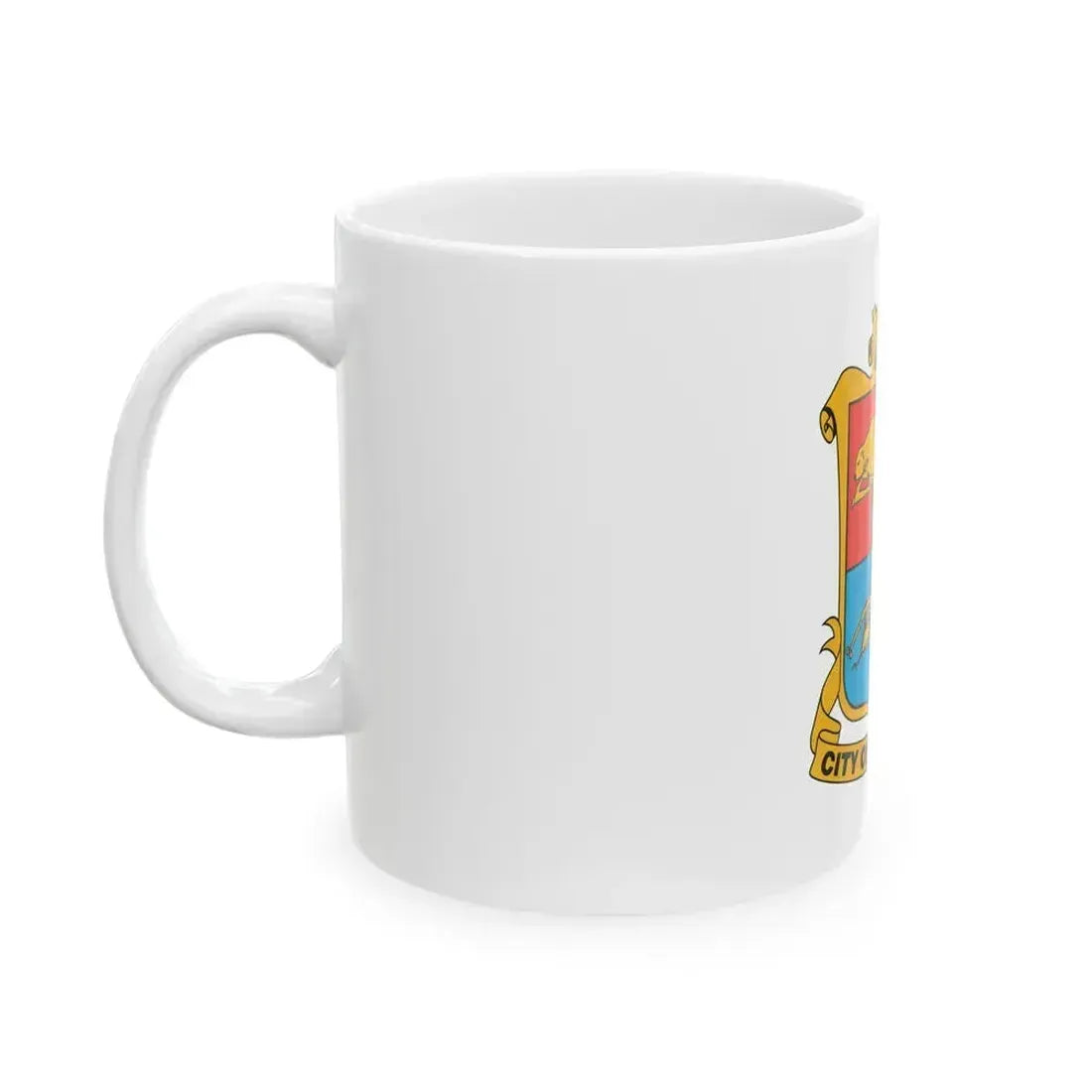 Flag of Brampton Canada - White Coffee Mug - Go Mug Yourself