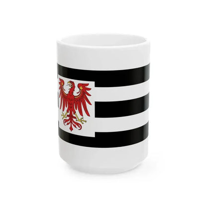 Flag of Brandenburg 1660-1750 (Germany) White Coffee Mug 15oz - Go Mug Yourself