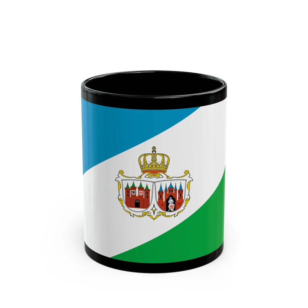 Flag of Brandenburg an der Havel Germany - Black Coffee Mug-11oz-Go Mug Yourself