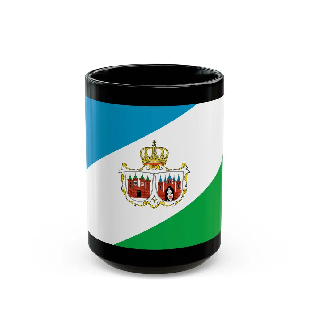 Flag of Brandenburg an der Havel Germany - Black Coffee Mug-15oz-Go Mug Yourself