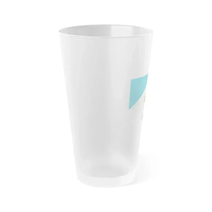 Flag of Brandenburg an der Havel Germany - Frosted Pint Glass 16oz - Go Mug Yourself