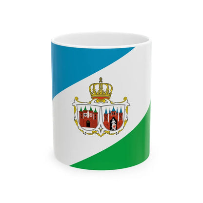 Flag of Brandenburg an der Havel Germany - White Coffee Mug-11oz-Go Mug Yourself