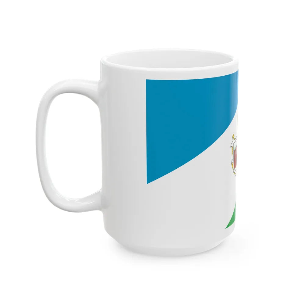 Flag of Brandenburg an der Havel Germany - White Coffee Mug-Go Mug Yourself