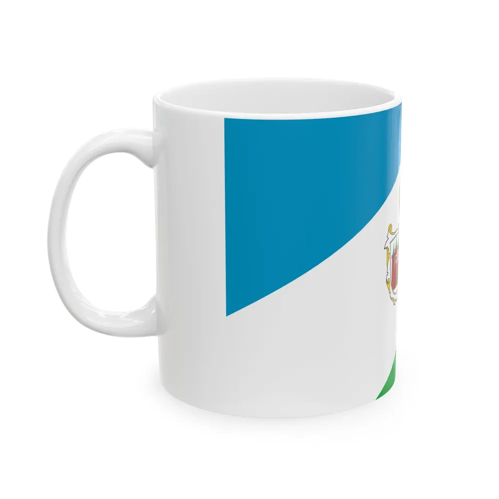 Flag of Brandenburg an der Havel Germany - White Coffee Mug-Go Mug Yourself