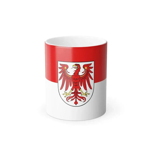 Flag of Brandenburg Germany - Color Changing Coffee Mug 11oz - Go Mug Yourself