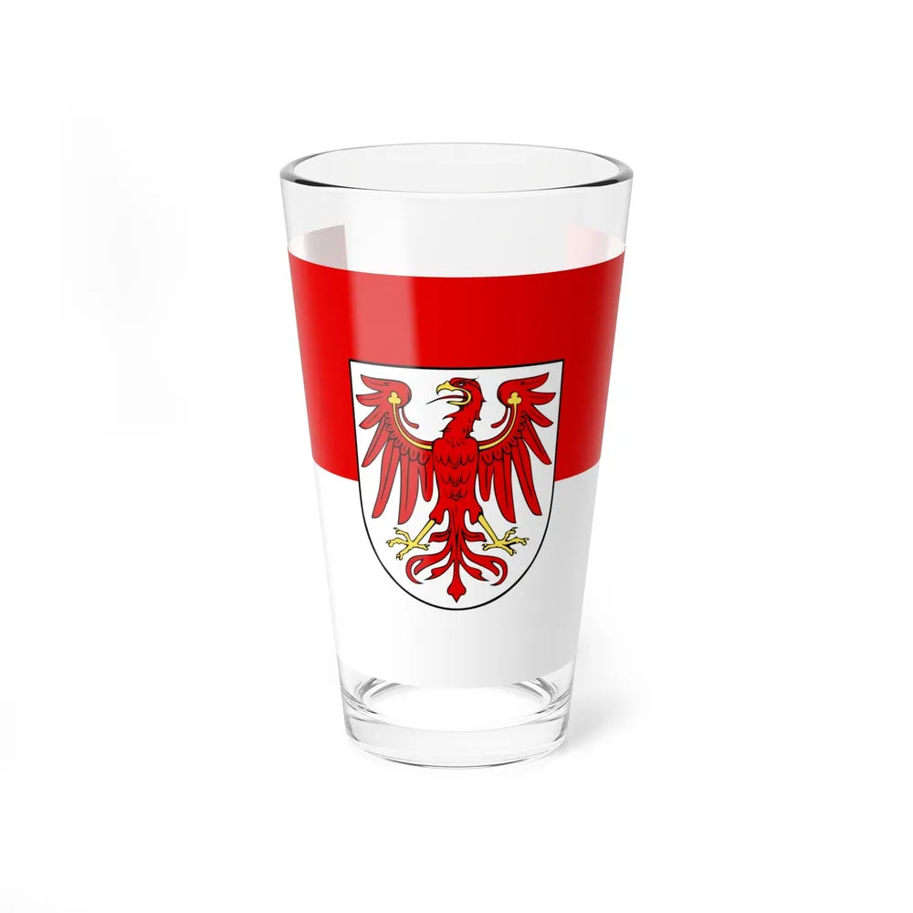 Flag of Brandenburg Germany - Pint Glass 16oz-16oz-Go Mug Yourself