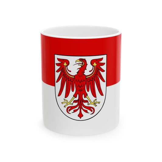 Flag of Brandenburg (Germany) White Coffee Mug-11oz-Go Mug Yourself
