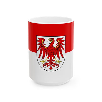 Flag of Brandenburg (Germany) White Coffee Mug-15oz-Go Mug Yourself