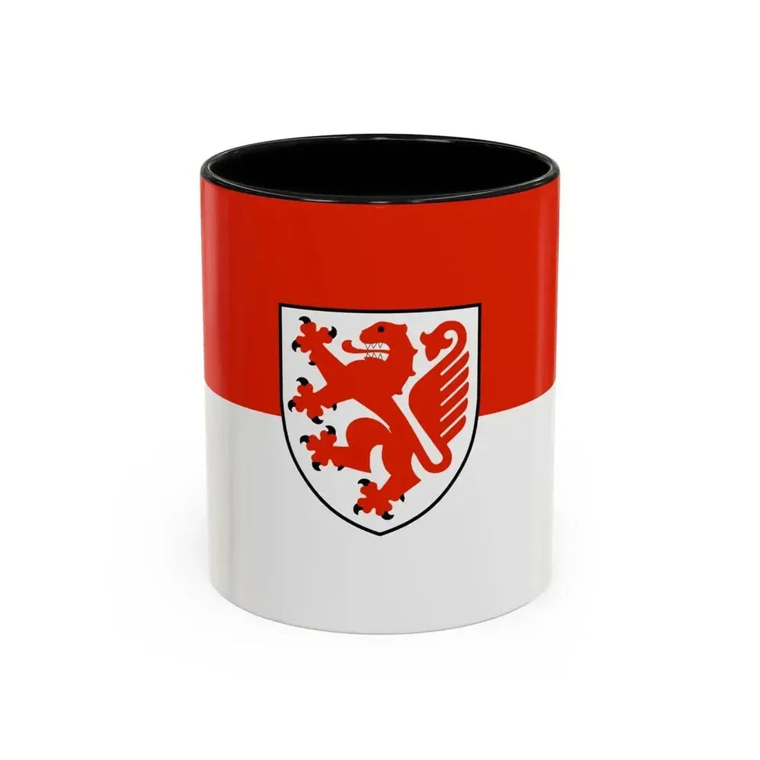 Flag of Braunschweig Germany - Accent Coffee Mug 11oz Black - Go Mug Yourself