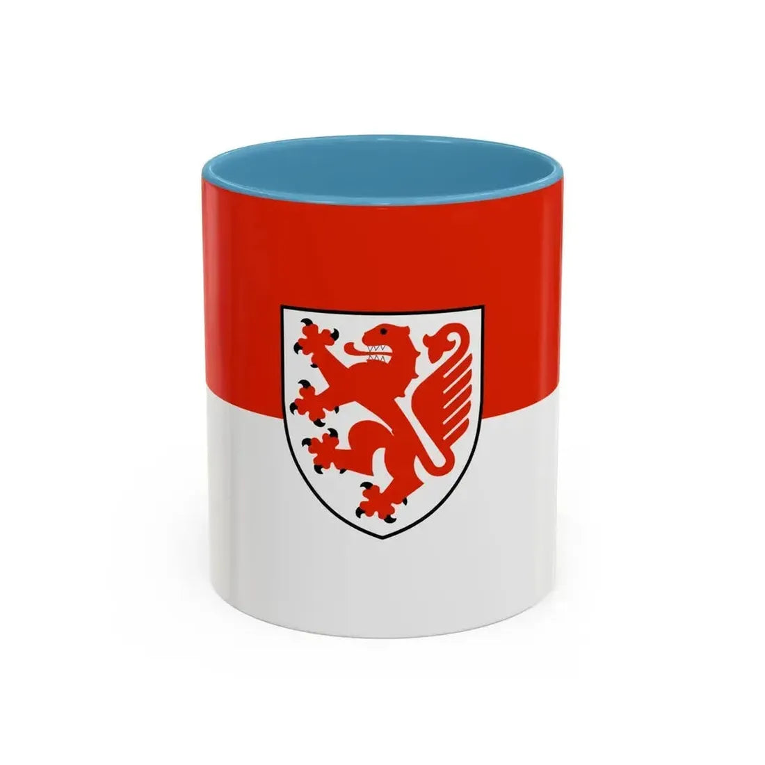 Flag of Braunschweig Germany - Accent Coffee Mug 11oz Light Blue - Go Mug Yourself