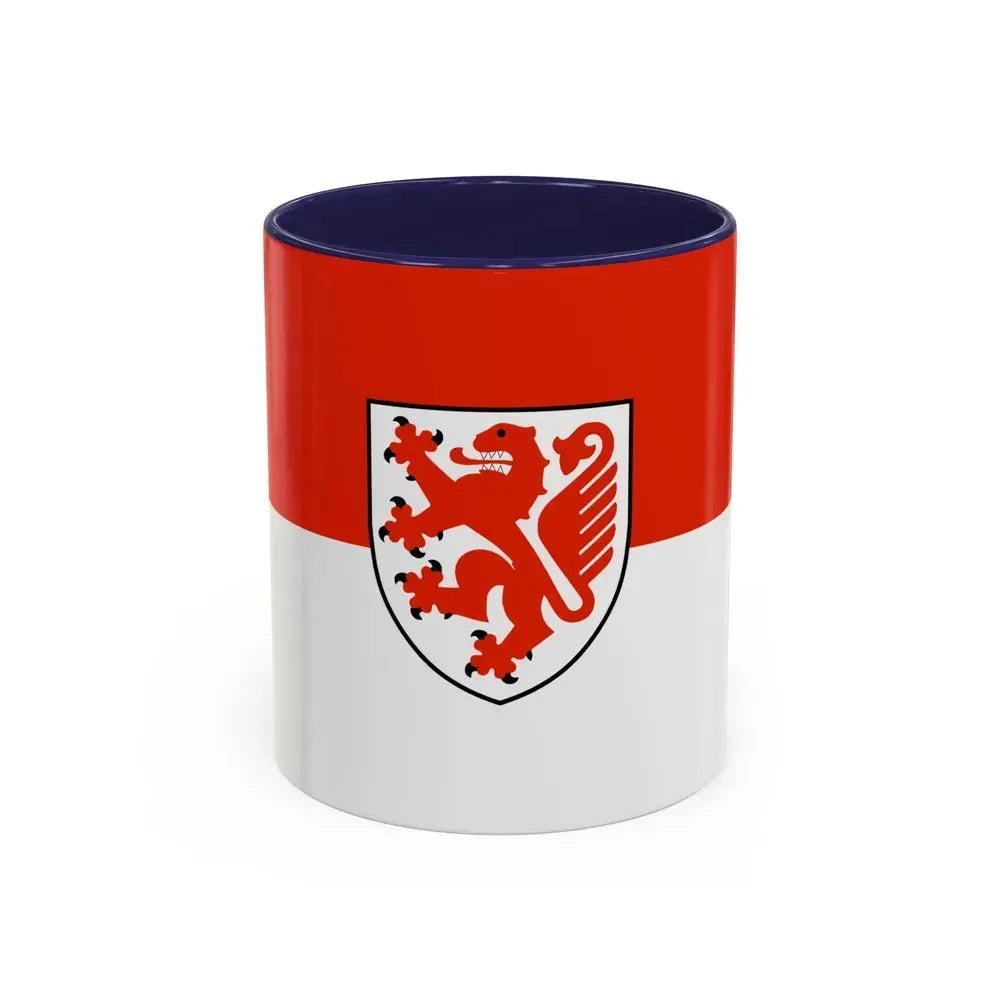 Flag of Braunschweig Germany - Accent Coffee Mug 11oz Navy - Go Mug Yourself