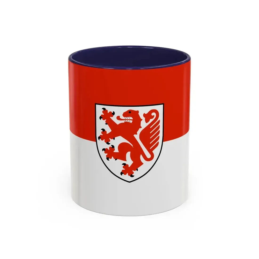 Flag of Braunschweig Germany - Accent Coffee Mug 11oz Navy - Go Mug Yourself
