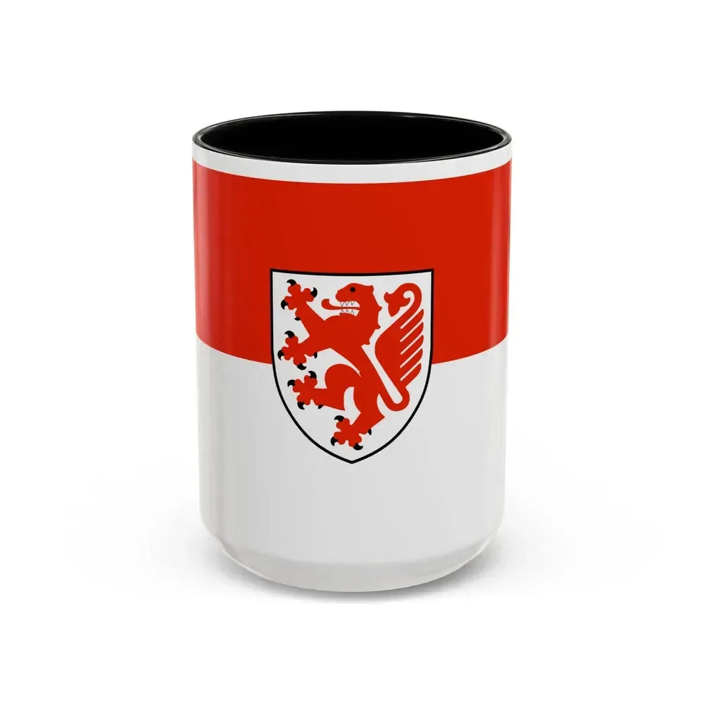 Flag of Braunschweig Germany - Accent Coffee Mug 15oz Black - Go Mug Yourself