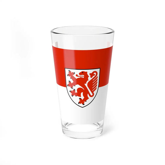 Flag of Braunschweig Germany - Pint Glass 16oz-16oz-Go Mug Yourself