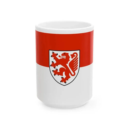 Flag of Braunschweig Germany - White Coffee Mug 15oz - Go Mug Yourself