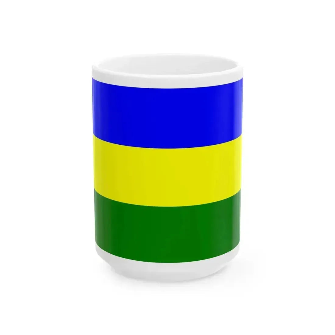 Flag of Bray-Dunes (France) White Coffee Mug 15oz - Go Mug Yourself