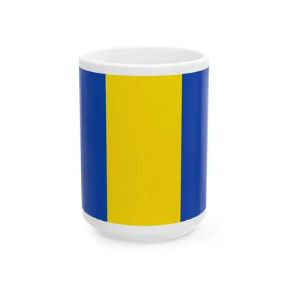 Flag of Brecht (Belgium) White Coffee Mug 15oz - Go Mug Yourself