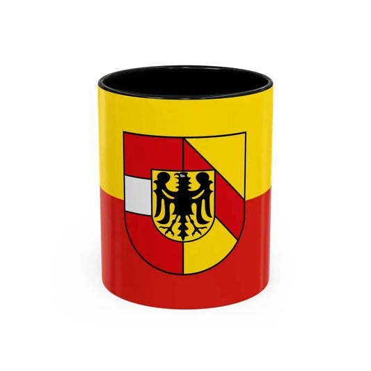 Flag of Breisgau Hochschwarzwald Germany - Accent Coffee Mug 11oz Black - Go Mug Yourself