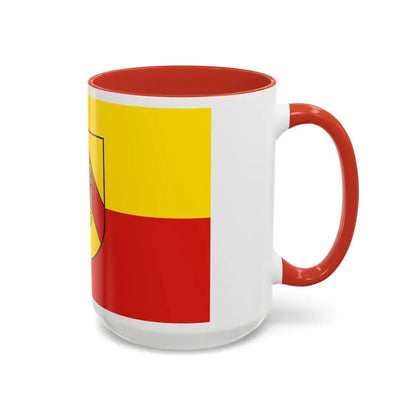 Flag of Breisgau Hochschwarzwald Germany - Accent Coffee Mug - Go Mug Yourself