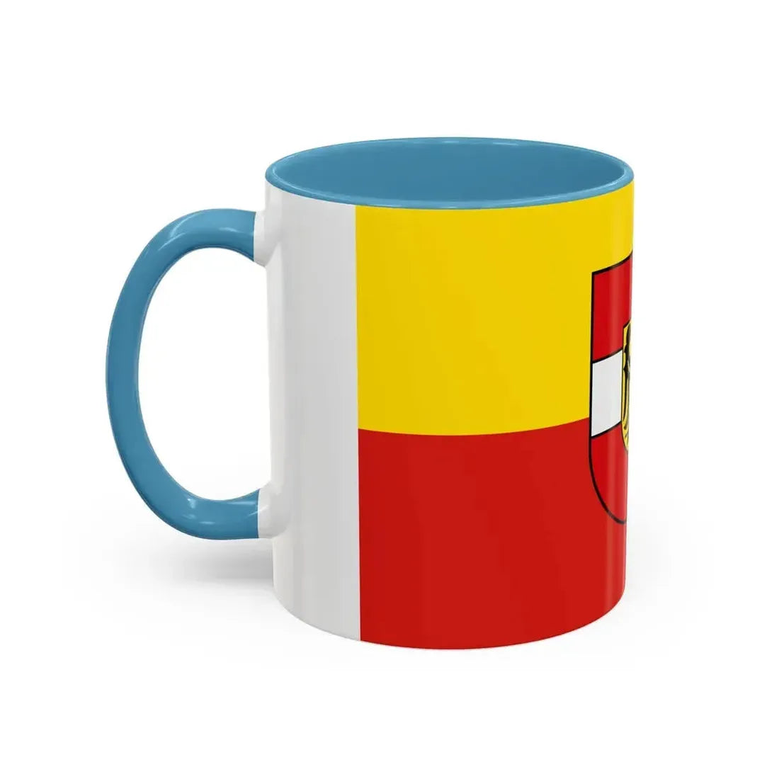 Flag of Breisgau Hochschwarzwald Germany - Accent Coffee Mug - Go Mug Yourself