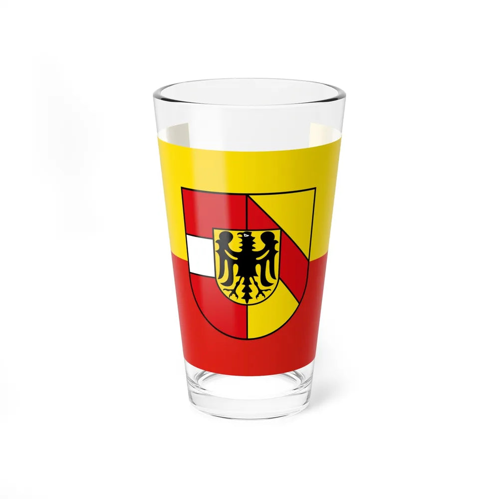 Flag of Breisgau Hochschwarzwald Germany - Pint Glass 16oz-16oz-Go Mug Yourself