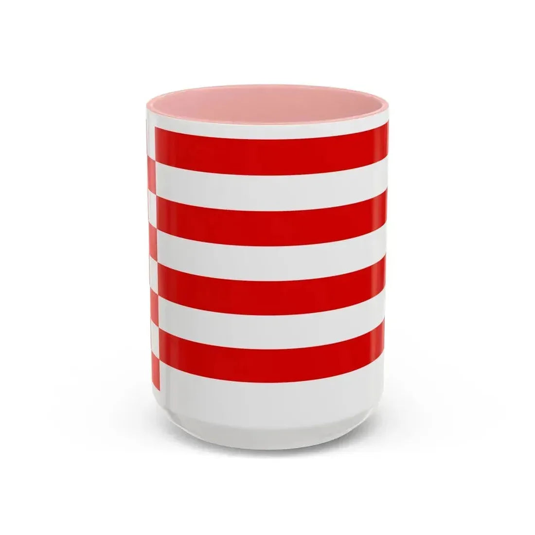 Flag of Bremen Germany - Accent Coffee Mug 15oz Pink - Go Mug Yourself