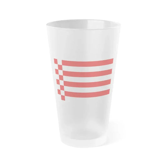 Flag of Bremen Germany - Frosted Pint Glass 16oz 16oz Frosted - Go Mug Yourself